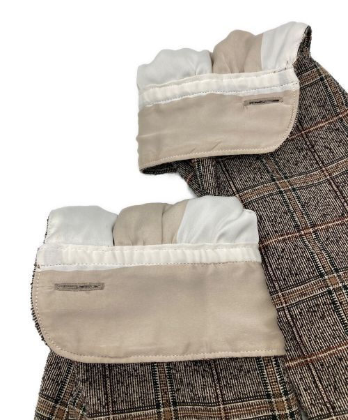 m's braque（エムズブラック）m's braque (エムズブラック) FULL LINING OPEN COLLAR SHIRT JACKET ブラウン サイズ:38の古着・服飾アイテム