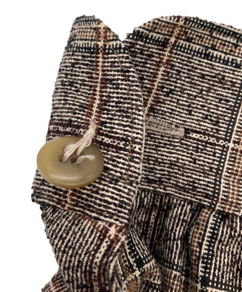 m's braque（エムズブラック）m's braque (エムズブラック) FULL LINING OPEN COLLAR SHIRT JACKET ブラウン サイズ:38の古着・服飾アイテム