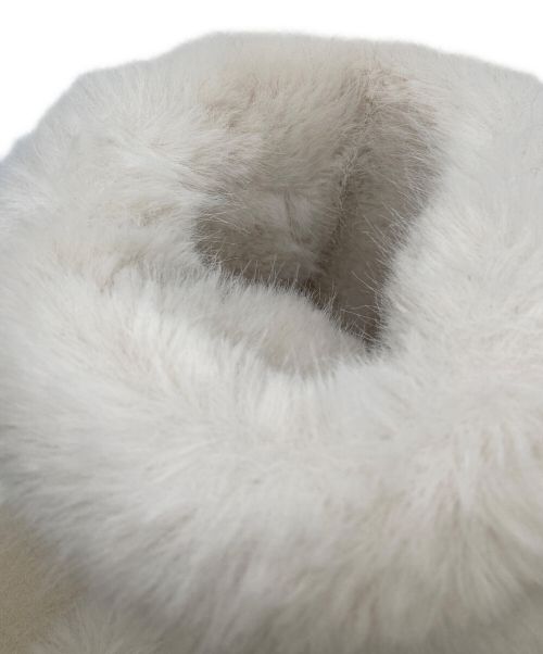 HER LIP TO（ハーリップトゥ）HER LIP TO (ハーリップトゥ) シアリングトリムドスウェードコート ホワイト サイズ:Sの古着・服飾アイテム