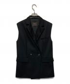 anuansアニュアンス）の古着「ウールブレンドツイルオーバージレ」｜ブラック