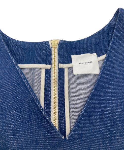 shirocon（シロコン）shirocon (シロコン) バックオープンデニムジレ インディゴ サイズ:36の古着・服飾アイテム