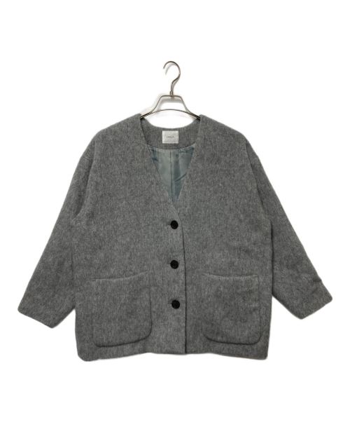 OHGA（オオガ）OHGA (オオガ) シャギーコーディガン グレー サイズ:Fの古着・服飾アイテム