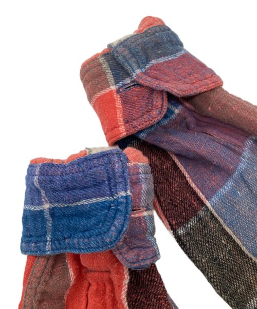 KAPITAL（キャピタル）KAPITAL (キャピタル) 二重ガーゼコットンチェックワンピース マルチカラーの古着・服飾アイテム