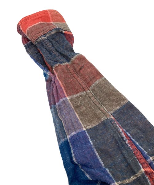 KAPITAL（キャピタル）KAPITAL (キャピタル) 二重ガーゼコットンチェックワンピース マルチカラーの古着・服飾アイテム