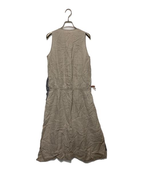 KAPITAL（キャピタル）KAPITAL (キャピタル) リネンノースリーブワンピース ベージュの古着・服飾アイテム