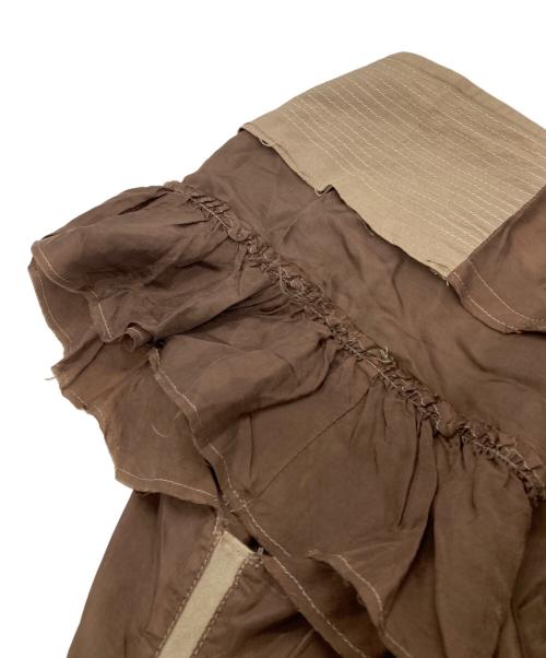 tricot COMME des GARCONS（トリココムデギャルソン）tricot COMME des GARCONS (トリココムデギャルソン) デザインワンピース ブラウン サイズ:Sの古着・服飾アイテム