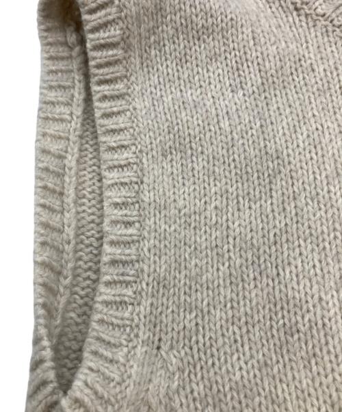 GALERIE VIE（ギャルリーヴィー）GALERIE VIE (ギャルリーヴィー) ファインウールVネックベスト グレー サイズ:Fの古着・服飾アイテム