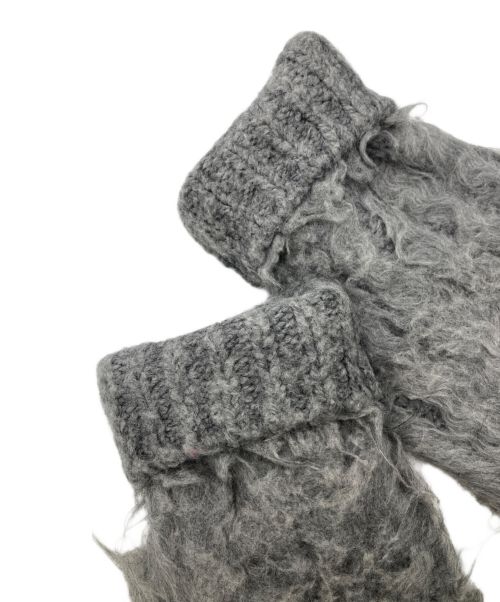 FRAY ID（フレイ アイディー）FRAY ID (フレイ アイディー) モヘアMIXシャギーカーディガン グレー サイズ:Fの古着・服飾アイテム