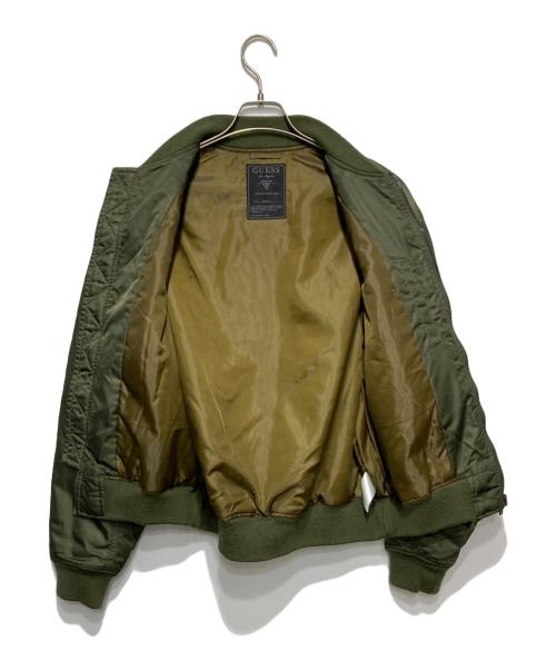 GUESS（ゲス）GUESS (ゲス) MA-1ジャケット オリーブ サイズ:XSの古着・服飾アイテム