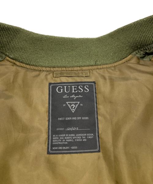 GUESS（ゲス）GUESS (ゲス) MA-1ジャケット オリーブ サイズ:XSの古着・服飾アイテム