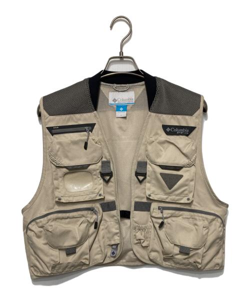 Columbia（コロンビア）Columbia (コロンビア) PFGヘンリーフォークベスト ベージュ サイズ:Sの古着・服飾アイテム