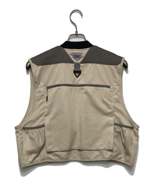Columbia（コロンビア）Columbia (コロンビア) PFGヘンリーフォークベスト ベージュ サイズ:Sの古着・服飾アイテム
