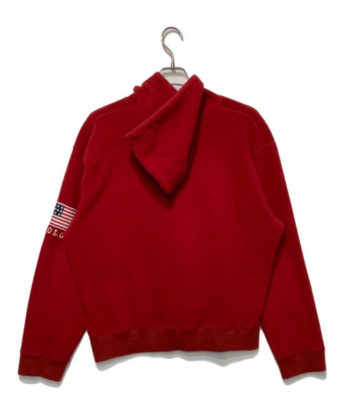 POLO SPORT（ポロスポーツ）POLO SPORT (ポロスポーツ) フリースパーカー レッド サイズ:Sの古着・服飾アイテム