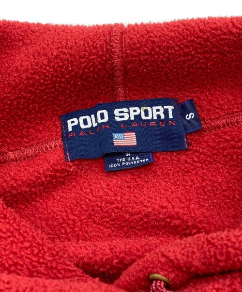 POLO SPORT（ポロスポーツ）POLO SPORT (ポロスポーツ) フリースパーカー レッド サイズ:Sの古着・服飾アイテム