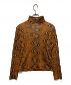 JOHN LAWRENCE SULLIVANジョン ローレンス サリバン）の古着「総柄ハイネックカットソー」｜ブラウン