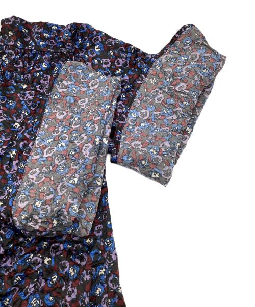 GANNI（ガニー）GANNI (ガニー) Crinkled Satin V－neck Mini Dress ブラック サイズ:36 未使用品の古着・服飾アイテム