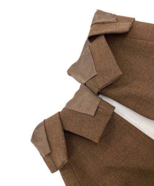 FUMIE=TANAKA（フミエタナカ）FUMIE=TANAKA (フミエタナカ) ジャケットロンパース ブラウン×カーキ サイズ:1の古着・服飾アイテム