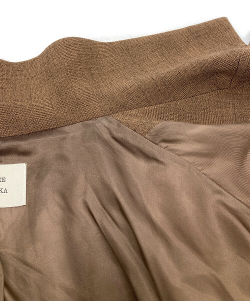 FUMIE=TANAKA（フミエタナカ）FUMIE=TANAKA (フミエタナカ) ジャケットロンパース ブラウン×カーキ サイズ:1の古着・服飾アイテム