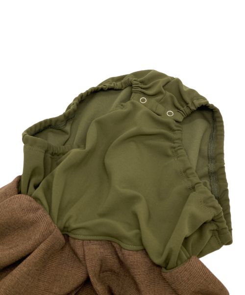 FUMIE=TANAKA（フミエタナカ）FUMIE=TANAKA (フミエタナカ) ジャケットロンパース ブラウン×カーキ サイズ:1の古着・服飾アイテム