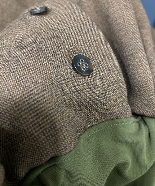 FUMIE=TANAKA（フミエタナカ）FUMIE=TANAKA (フミエタナカ) ジャケットロンパース ブラウン×カーキ サイズ:1の古着・服飾アイテム