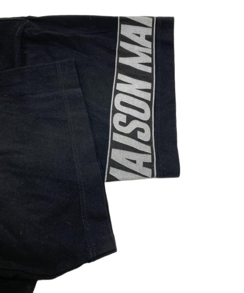 MM6 Maison Margiela（エムエムシックスメゾンマルジェラ）MM6 Maison Margiela (エムエムシックス メゾンマルジェラ) モトクロス ロゴ クロップド TシャツプリントTシャツ ブラック サイズ:Mの古着・服飾アイテム