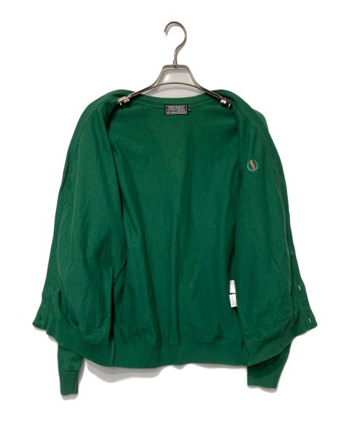 Hysteric Glamour（ヒステリックグラマー）Hysteric Glamour (ヒステリックグラマー) HEMP CROWN刺繍カーディガン グリーン サイズ:Ｍの古着・服飾アイテム