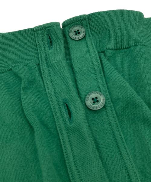 Hysteric Glamour（ヒステリックグラマー）Hysteric Glamour (ヒステリックグラマー) HEMP CROWN刺繍カーディガン グリーン サイズ:Ｍの古着・服飾アイテム