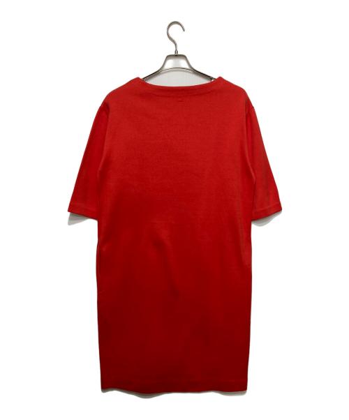 THE LIBRARY（ザ ライブラリー）THE LIBRARY (ザ ライブラリー) シルキーダブルフェイスワンピース レッド サイズ:Fの古着・服飾アイテム