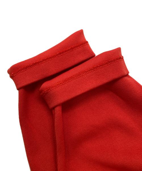 THE LIBRARY（ザ ライブラリー）THE LIBRARY (ザ ライブラリー) シルキーダブルフェイスワンピース レッド サイズ:Fの古着・服飾アイテム