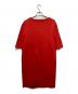 THE LIBRARY (ザ ライブラリー) シルキーダブルフェイスワンピース レッド サイズ:F：3000円