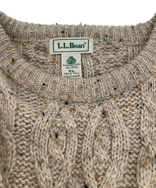 L.L.Bean（エルエルビーン）L.L.Bean (エルエルビーン) フィッシャーマンニット アイボリー サイズ:XLの古着・服飾アイテム