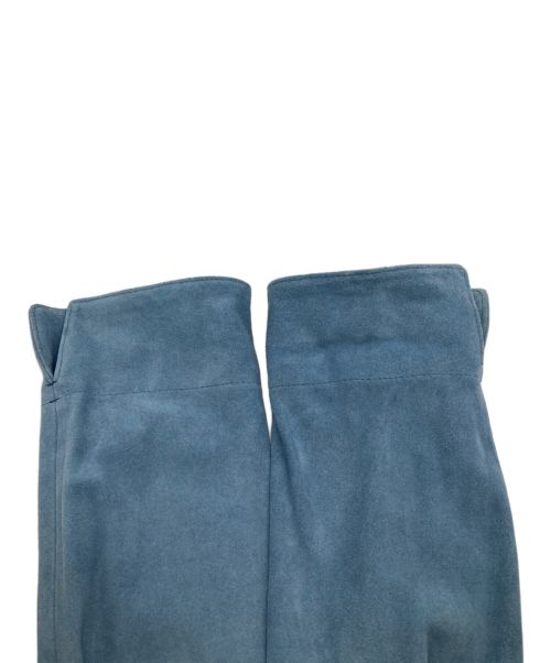 45R（フォーティファイブ・アール）45R (フォーティーファイブアール) スウェードの四角ジャケット ブルー サイズ:2の古着・服飾アイテム