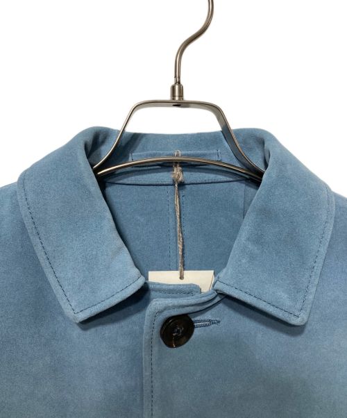 45R（フォーティファイブ・アール）45R (フォーティーファイブアール) スウェードの四角ジャケット ブルー サイズ:2の古着・服飾アイテム