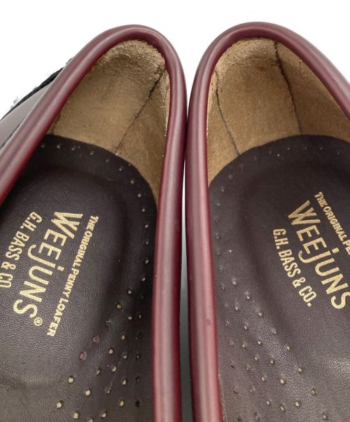 G.H.BASS WEEJUNS（ジーエイチ バス ウィージャンズ）G.H.BASS WEEJUNS (ジーエイチ バス ウィージャンズ) ペニーローファー ワインレッド サイズ:UK9/US10/EU43の古着・服飾アイテム