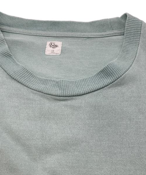 KAPTAIN SUNSHINE（キャプテンサンシャイン）KAPTAIN SUNSHINE (キャプテンサンシャイン) 和紙クルーネックtシャツ グリーン サイズ:40の古着・服飾アイテム