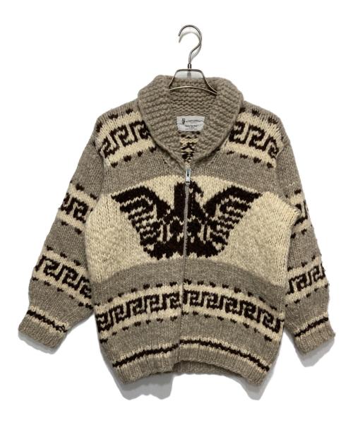 MODESTE INDIAN（MODESTE INDIAN）MODESTE INDIAN (MODESTE INDIAN) カウチンニットジャケット アイボリー サイズ:ーの古着・服飾アイテム