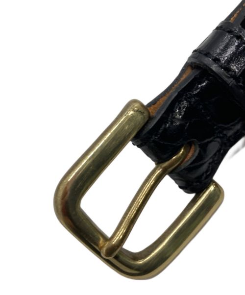 SCYE（サイ）SCYE (サイ) 型押しベルト ブラックの古着・服飾アイテム