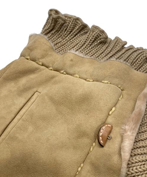 RIZAL（リサール）RIZAL (リサール) ムートンジャケット ベージュ サイズ:40の古着・服飾アイテム