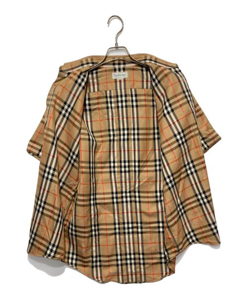 Burberry's（バーバリー）Burberry's (バーバリーズ) ホースシャドーノヴァチェックシャツ ブラウン サイズ:Ｍの古着・服飾アイテム