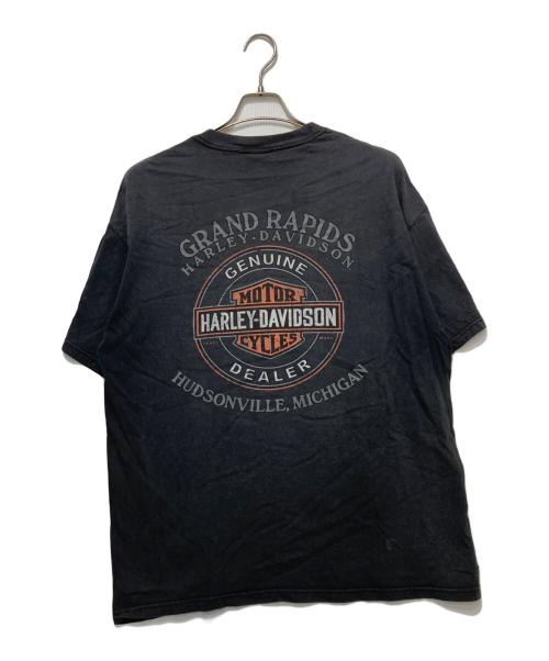 HARLEY-DAVIDSON（ハーレーダビッドソン）HARLEY-DAVIDSON (ハーレーダビッドソン) 両面プリントTシャツ ブラック サイズ:XLの古着・服飾アイテム