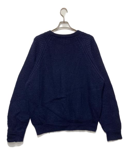 IZOD LACOSTE（アイゾッド ラコステ）IZOD LACOSTE (アイゾッド ラコステ) ウールニット ネイビー サイズ:XLの古着・服飾アイテム