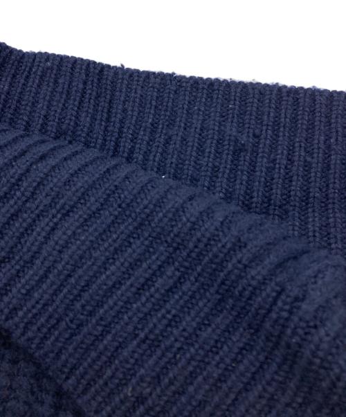 IZOD LACOSTE（アイゾッド ラコステ）IZOD LACOSTE (アイゾッド ラコステ) ウールニット ネイビー サイズ:XLの古着・服飾アイテム