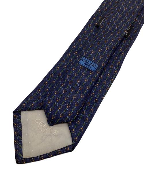 CELINE（セリーヌ）CELINE (セリーヌ) シルクネクタイ ネイビー サイズ:-の古着・服飾アイテム
