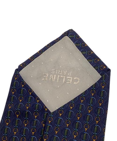 CELINE（セリーヌ）CELINE (セリーヌ) シルクネクタイ ネイビー サイズ:-の古着・服飾アイテム