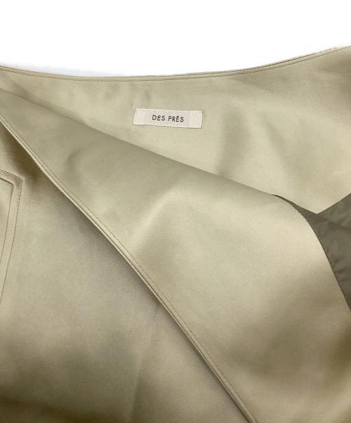 DES PRES（デ プレ）DES PRES (デ プレ) レザーライクサテンマーメイドマキシスカート ベージュ サイズ:34の古着・服飾アイテム