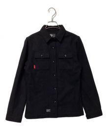 WTAPS（ダブルタップス）の古着「TYPE-BUDSウールブレンドシャツ」｜ブラック