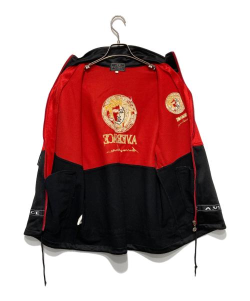 A.VERSACE（アルフレッドヴェルサーチ）A.VERSACE (アルフレッドヴェルサーチ) 半袖トラックジャケット レッド サイズ:Ｌの古着・服飾アイテム