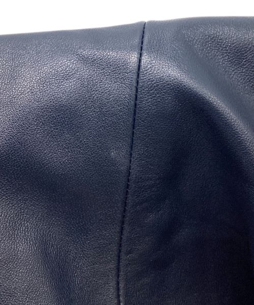 Schott（ショット）Schott (ショット) JOURNAL STANDARD (ジャーナル スタンダード) 別注MA-1レザージャケット ネイビー サイズ:Lの古着・服飾アイテム