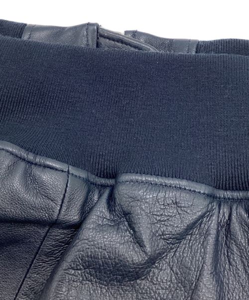 Schott（ショット）Schott (ショット) JOURNAL STANDARD (ジャーナル スタンダード) 別注MA-1レザージャケット ネイビー サイズ:Lの古着・服飾アイテム