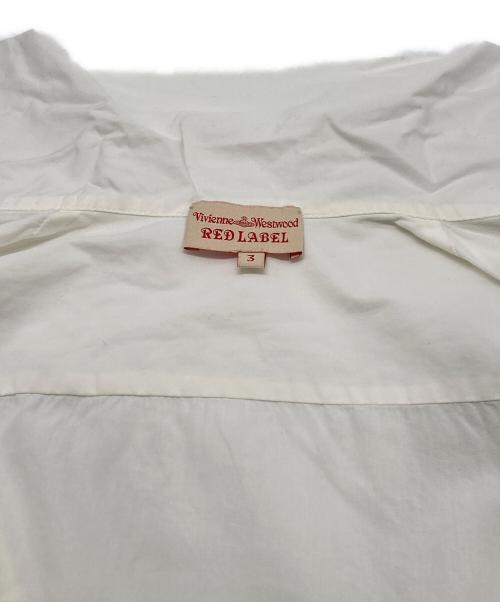 Vivienne Westwood RED LABEL（ヴィヴィアンウエストウッドレッドレーベル）Vivienne Westwood RED LABEL (ヴィヴィアンウエストウッドレッドレーベル) オーブ刺繍半袖シャツ ホワイト サイズ:3の古着・服飾アイテム